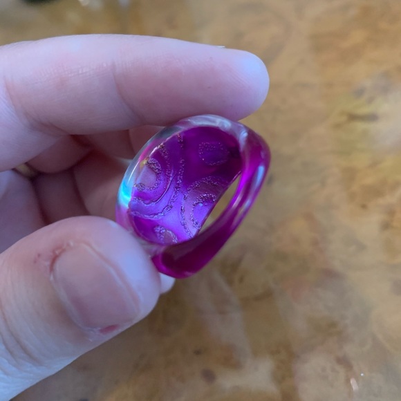 🌟pink & gold circle chunky ring🌟 - Picture 4 of 5